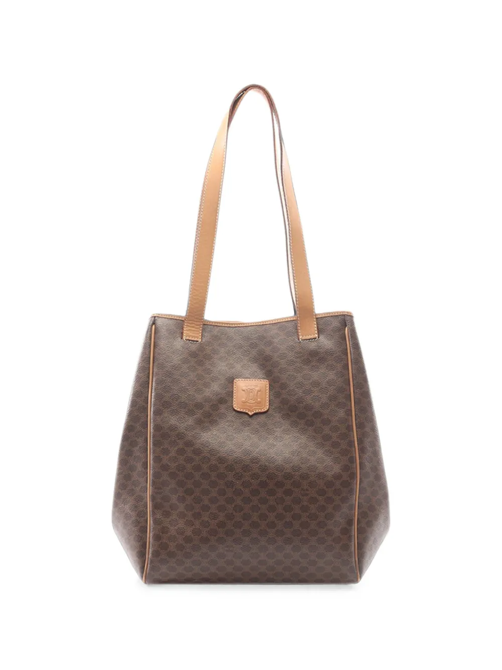 Celine Pre-Owned 2014 Macadam Coated Canvas tote bag - Braun