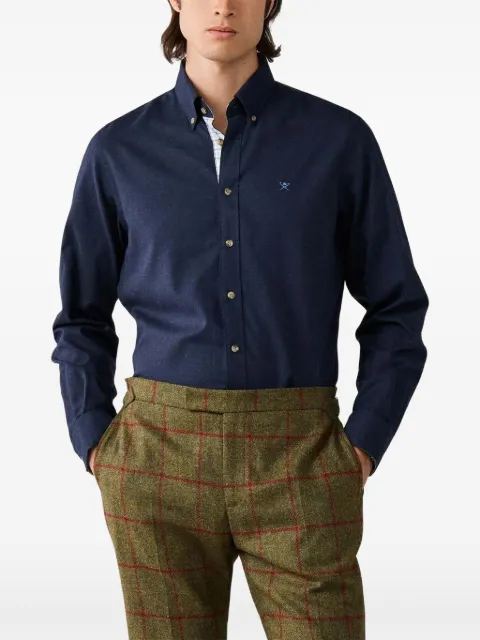 Hackett London Brompton button-down flannel shirt