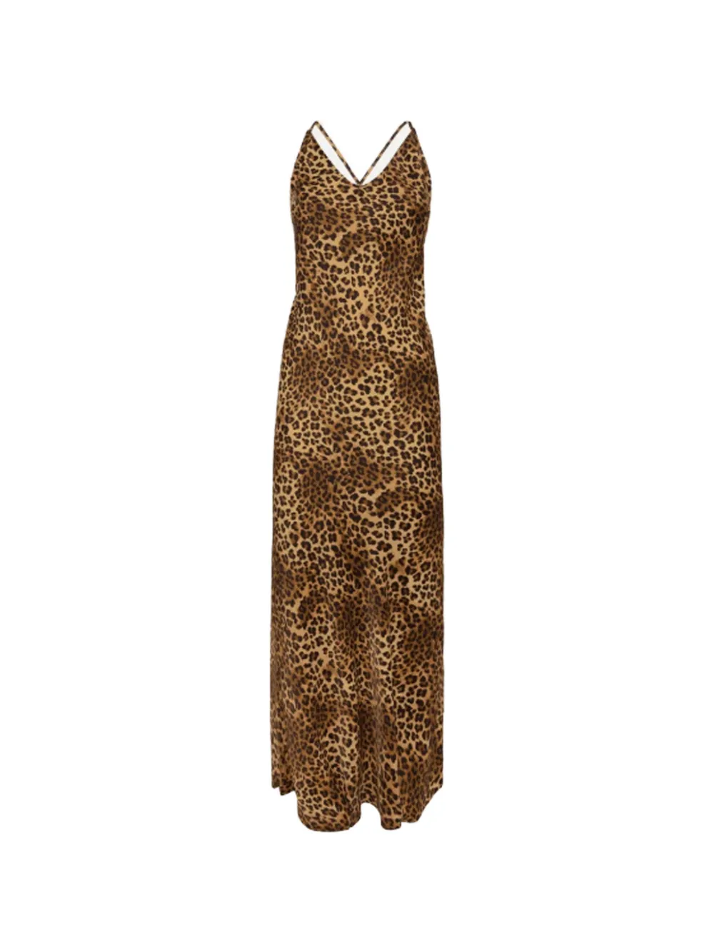 MC2 Saint Barth leopard-print satin maxi dress