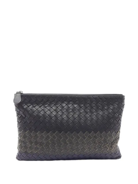Bottega Veneta Pre-Owned 2012-2026 Tricolor Nappa Intrecciato clutch bag