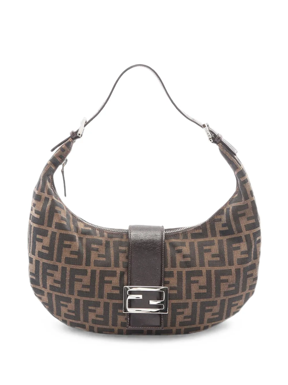 Fendi Pre-Owned 2000-2010 Zucca Croissant shoulder bag - Marrone
