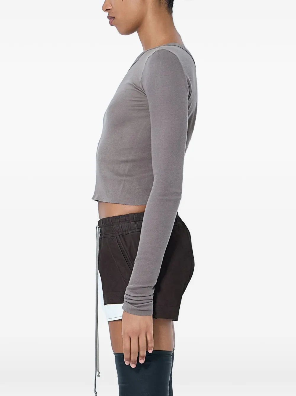 Rick Owens Asymmetrische top Grijs