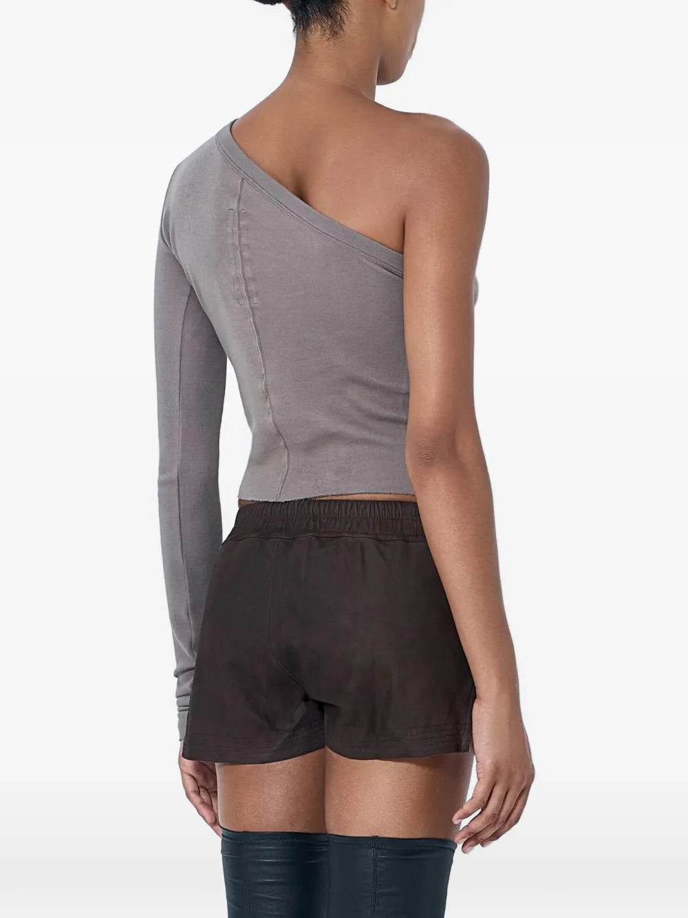 Rick Owens Asymmetrische top Grijs
