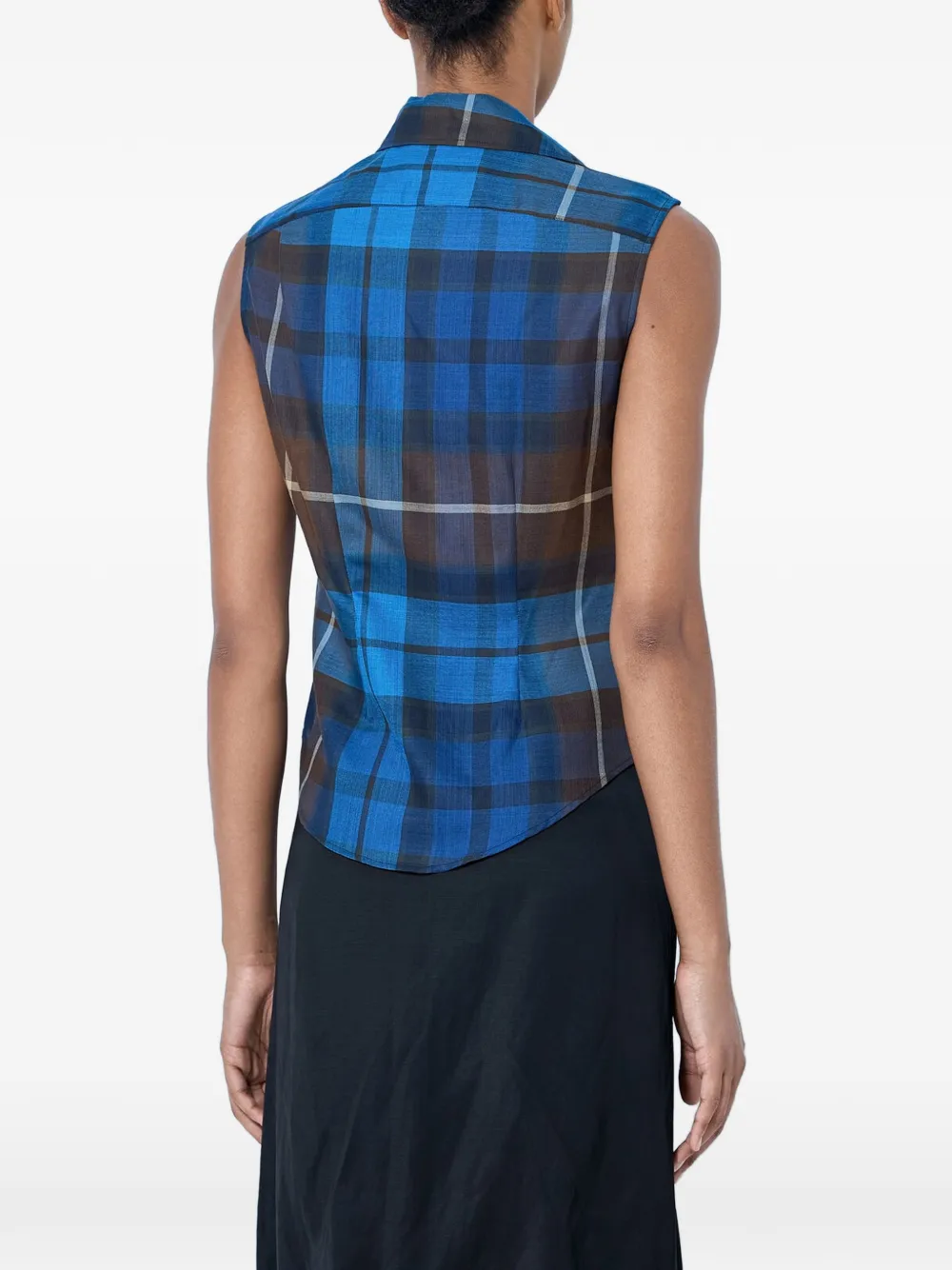 Vivienne Westwood Drunken draped short-sleeve shirt Blauw