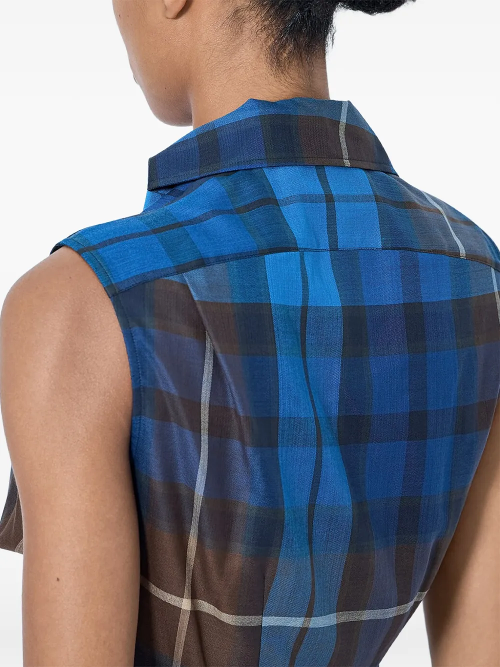 Vivienne Westwood Drunken draped short-sleeve shirt Blauw