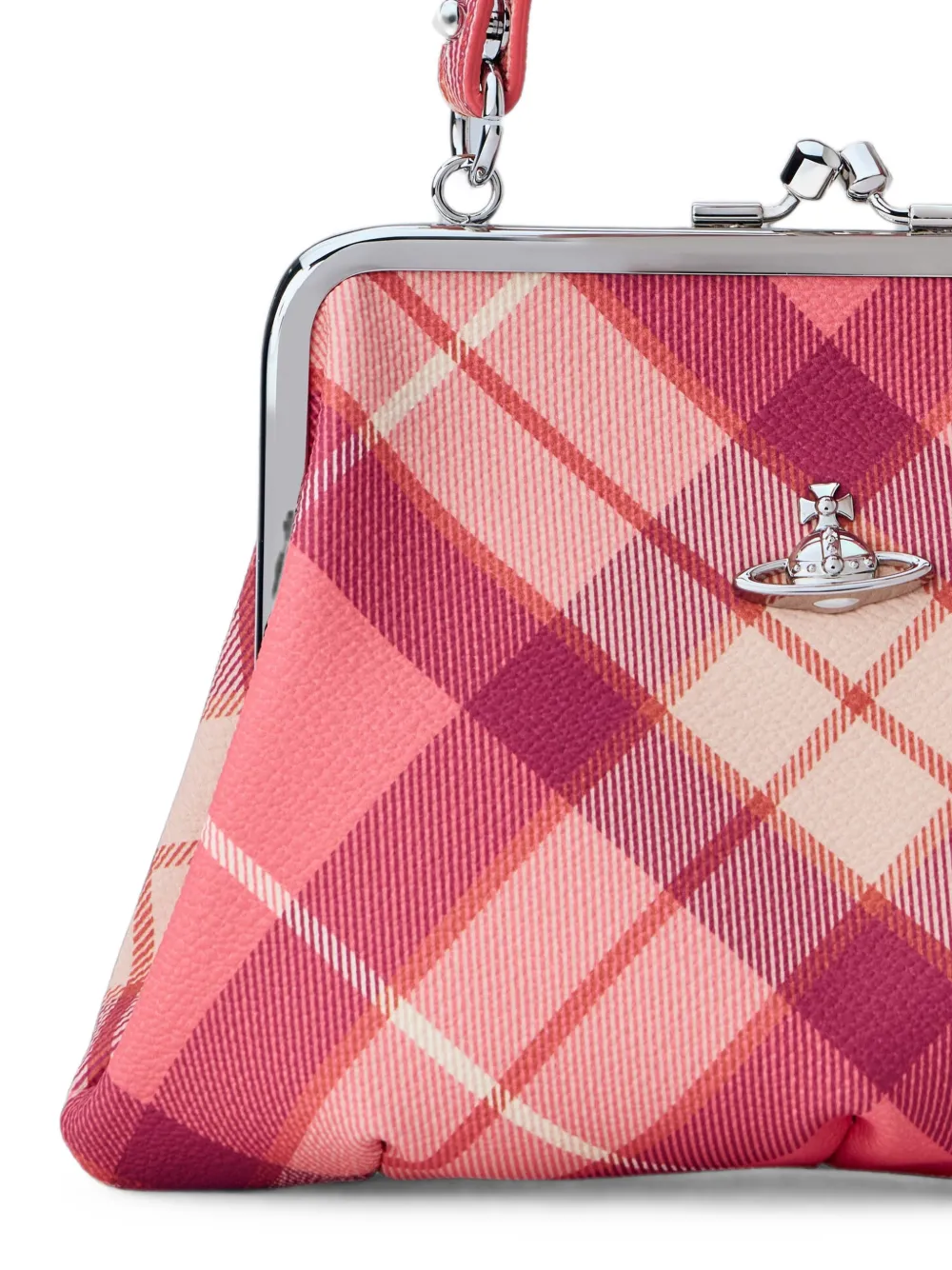 Vivienne Westwood Granny Frame kleine shopper met mesh Roze