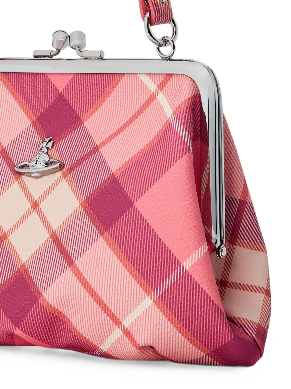 Vivienne Westwood Granny Frame kleine shopper met mesh Roze