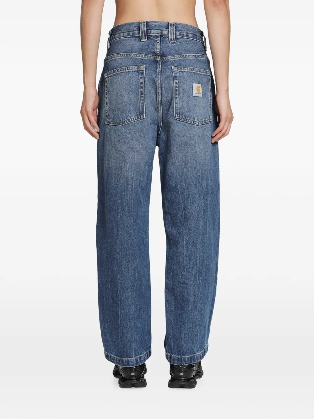 Carhartt WIP Jeans met logopatch Blauw