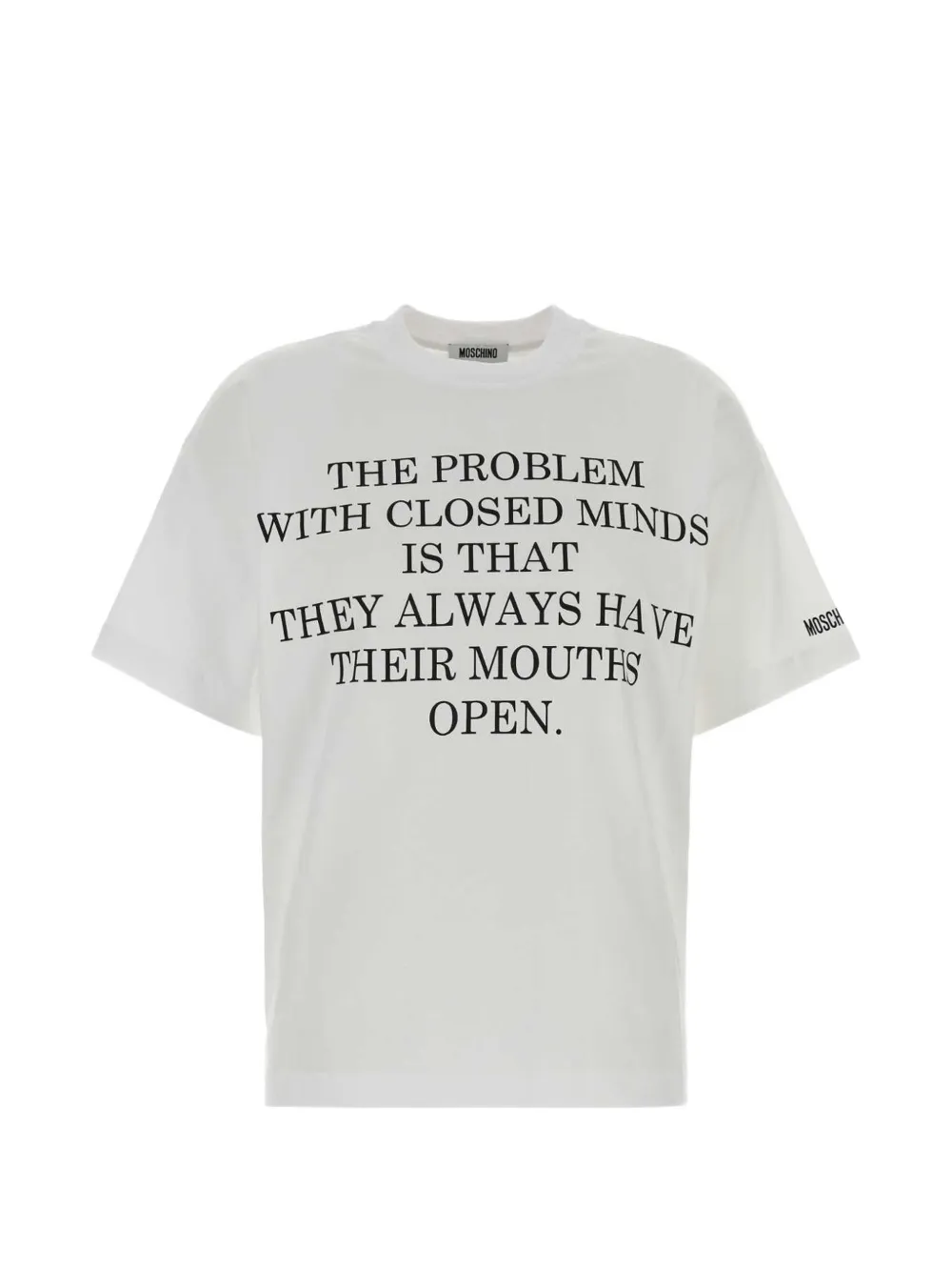 Moschino slogan-print T-shirt - Bianco