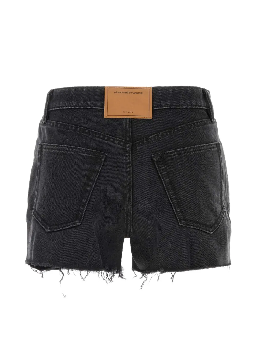 Alexander Wang relaxed short Hotfix logo-fly Zwart