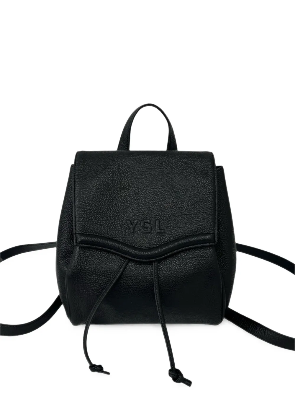 Saint Laurent Pre-Owned 20th Century Bamboo Rucksack aus Leder - Schwarz