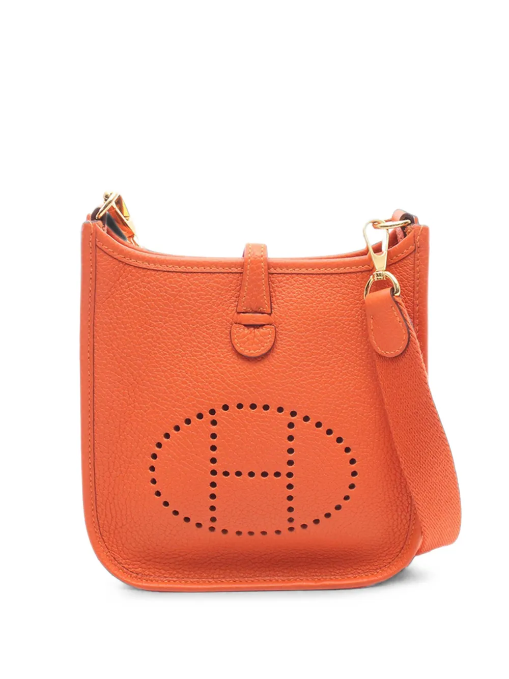 Hermès Pre-Owned 2021 Clemence Evelyne TPM 16 crossbody bag - Orange