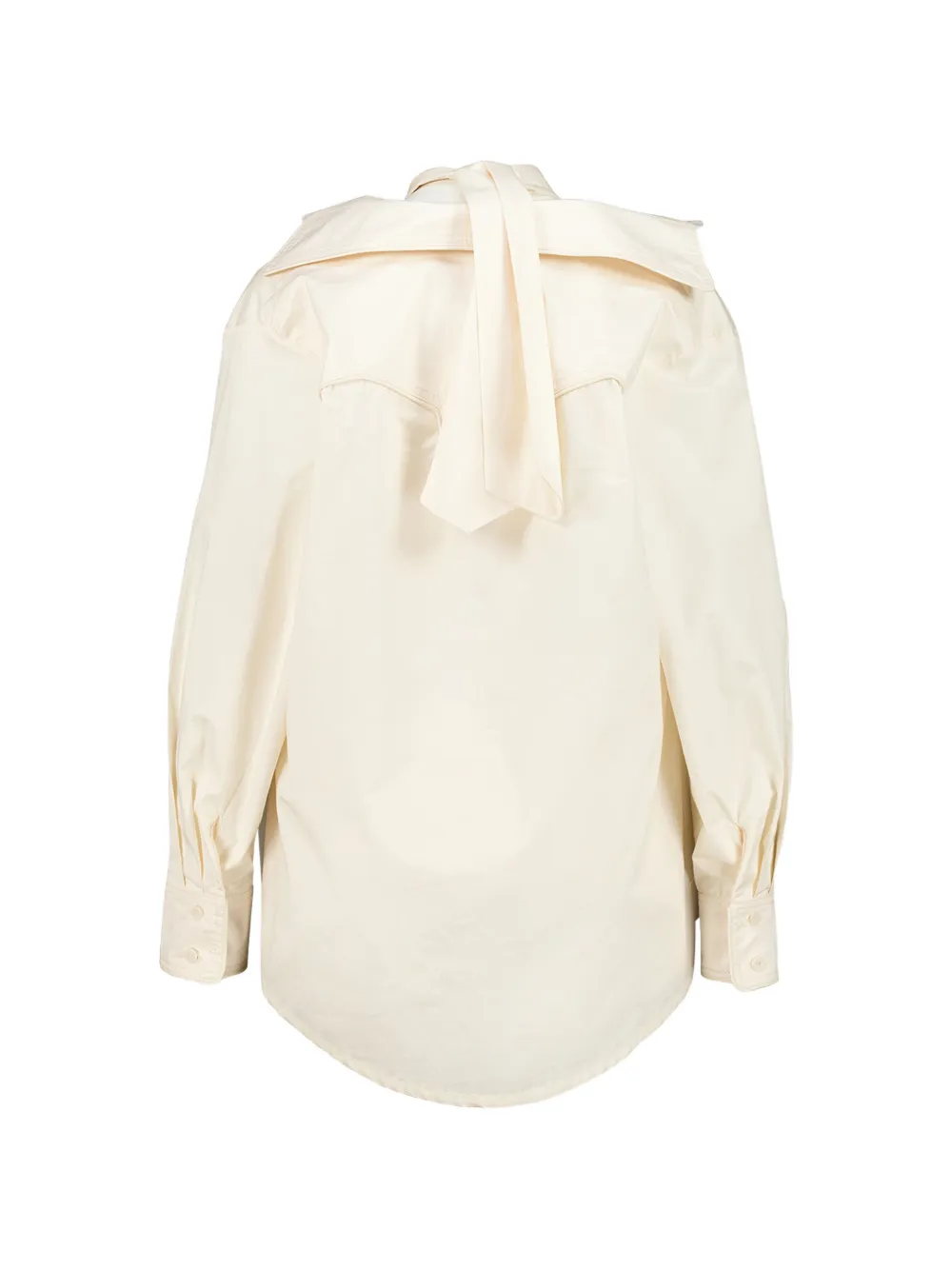 Johanna Ortiz Blouse met gelaagd effect en strikhals Beige