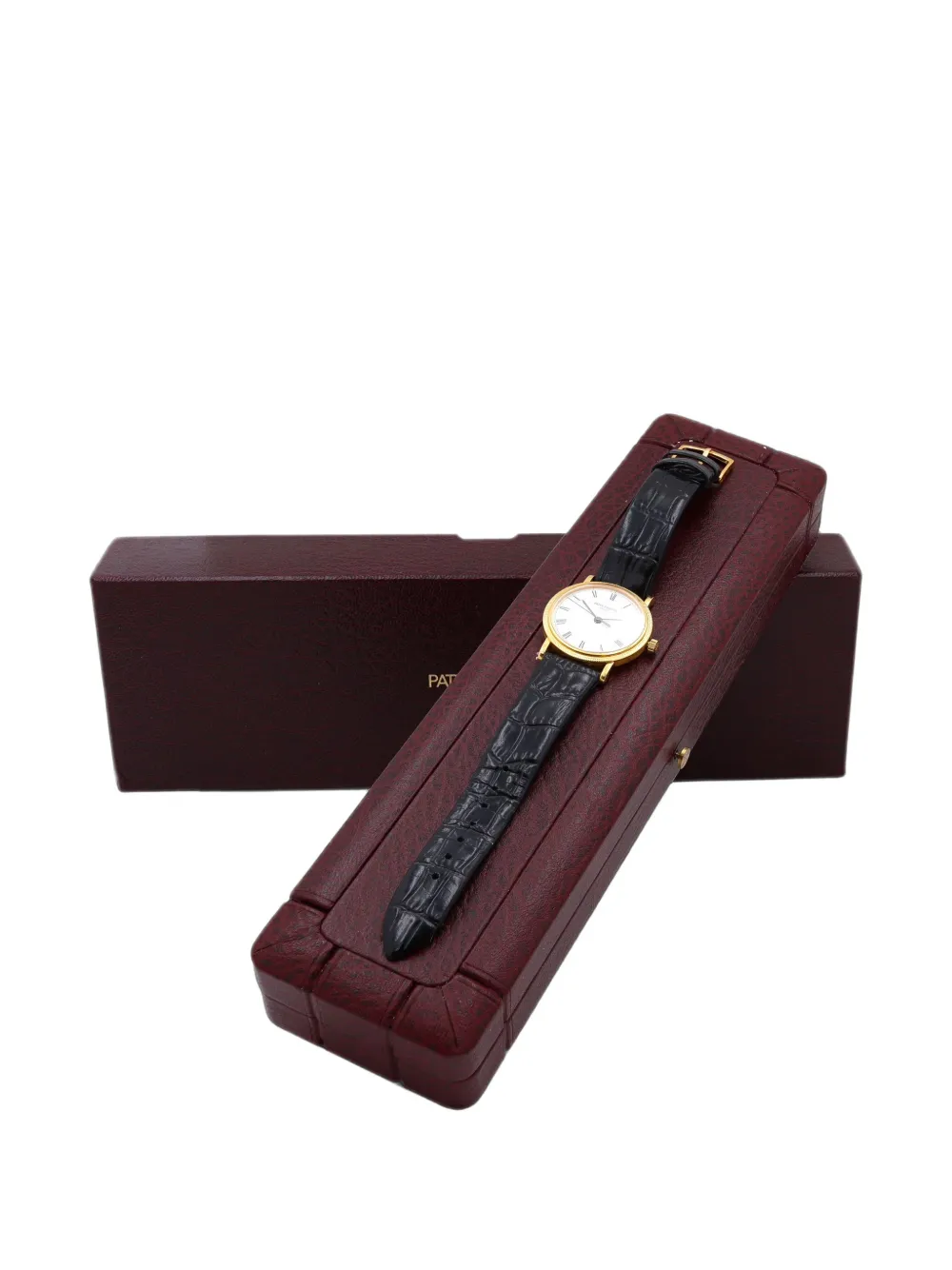 Patek Philippe Pre-owned Calatrava Clous De Paris 33mm Watch in White, view 4