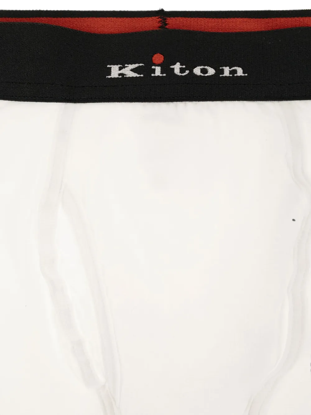 Kiton Boxershorts met logoband Wit
