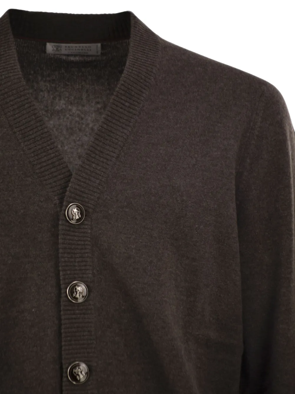 Brunello Cucinelli Button-up vest met V-hals Grijs