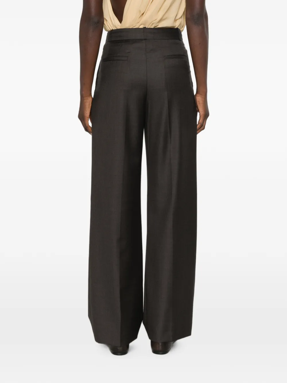 LouLou de Saison Straight plooibroek Bruin