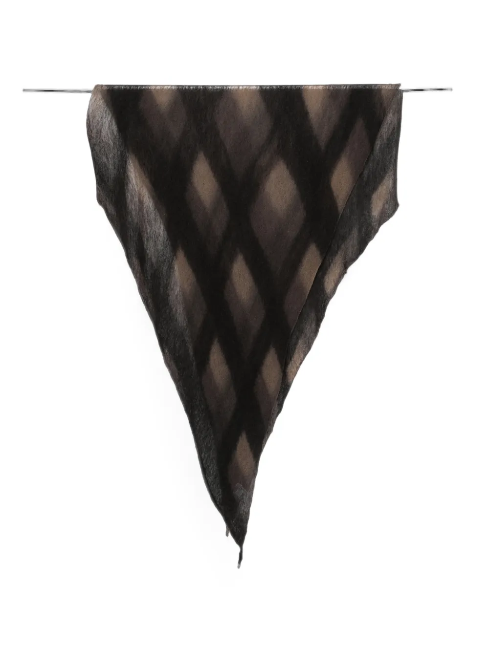 Botto Giuseppe argyle-pattern scarf - Schwarz