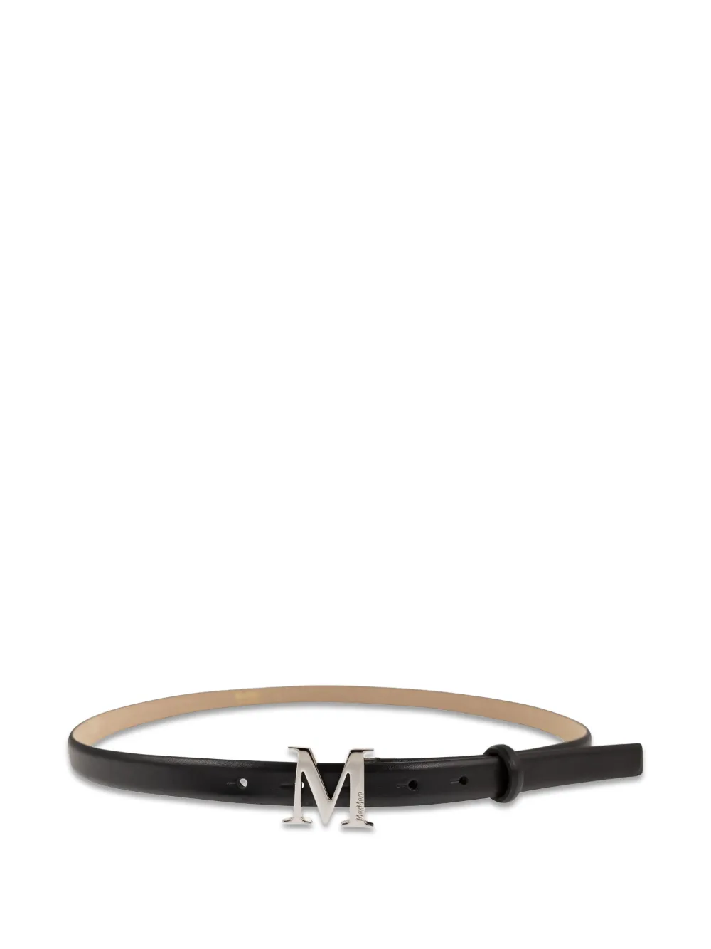 Max Mara M monogram buckle belt - Nero