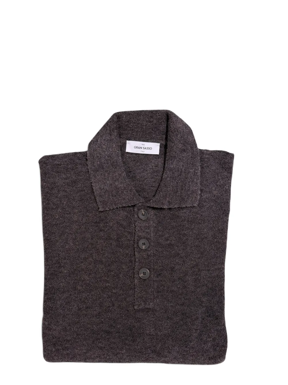 Gran Sasso Poloshirt met kraag en knopen Grijs