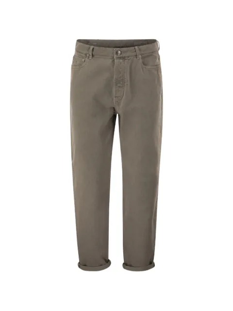 Brunello Cucinelli tapered five-pocket jeans