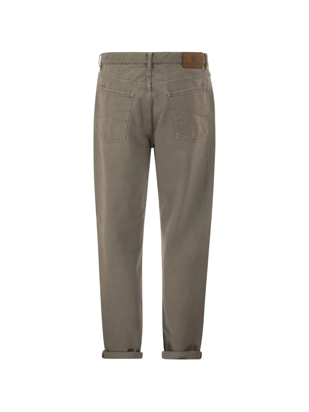 Brunello Cucinelli tapered five-pocket jeans Bruin