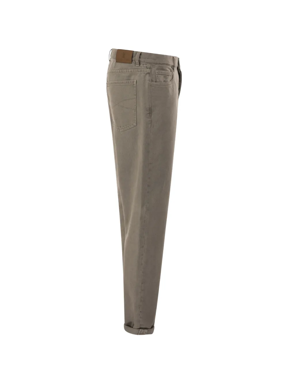 Brunello Cucinelli tapered five-pocket jeans Bruin