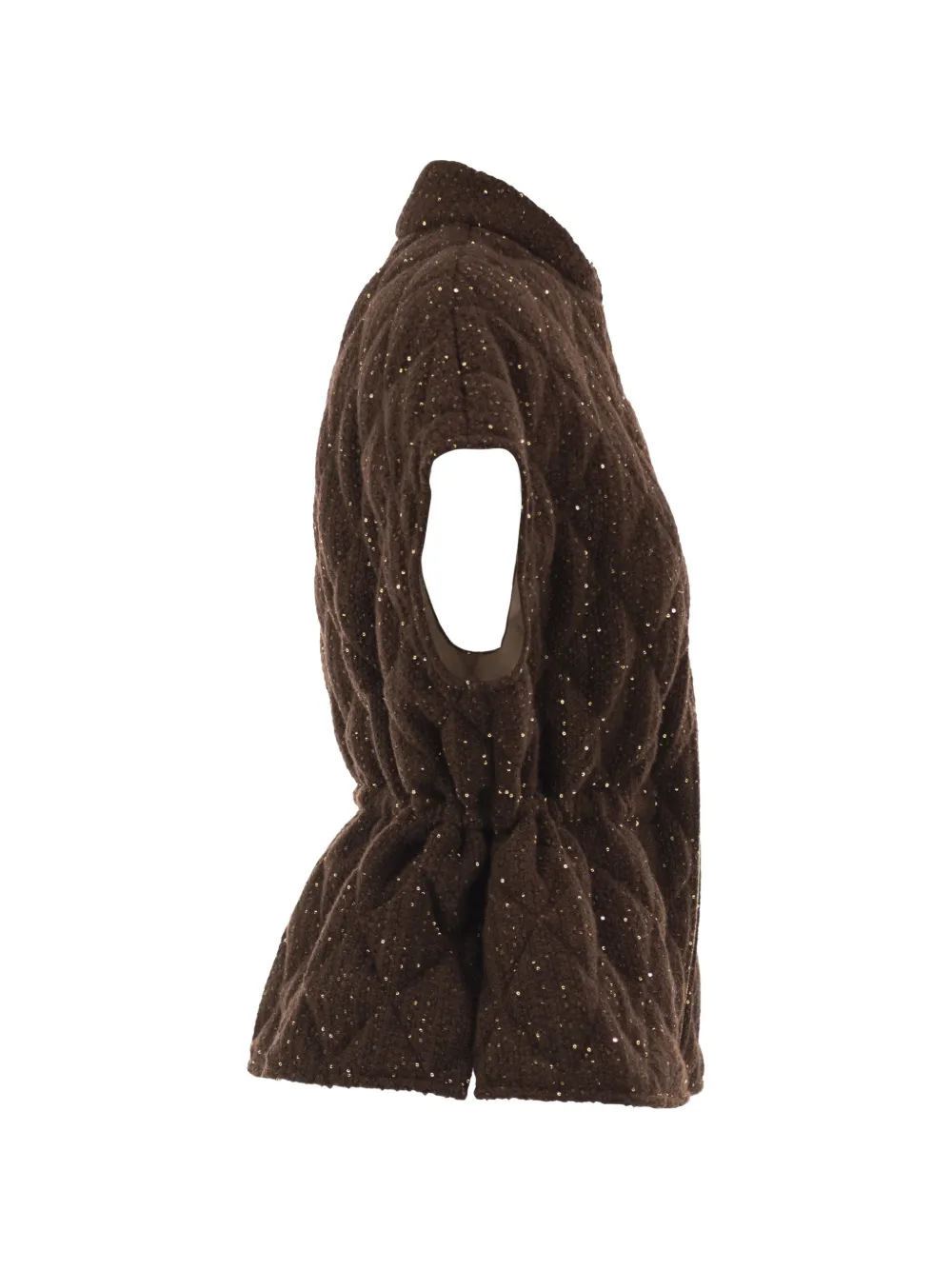 Fabiana Filippi sequin-embellished quilted gilet Bruin