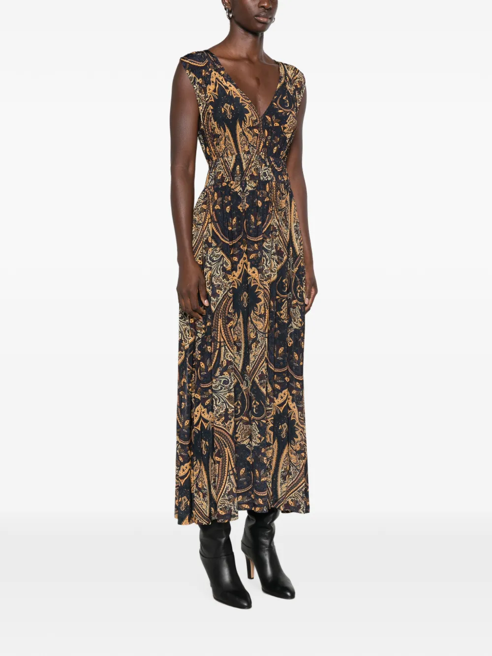 Ulla Johnson Ursula V maxi-jurk met paisley-print Blauw