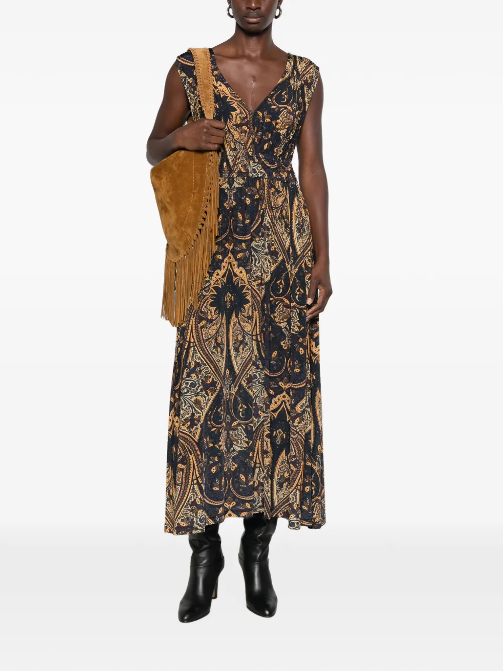 Ulla Johnson Ursula V maxi-jurk met paisley-print Blauw