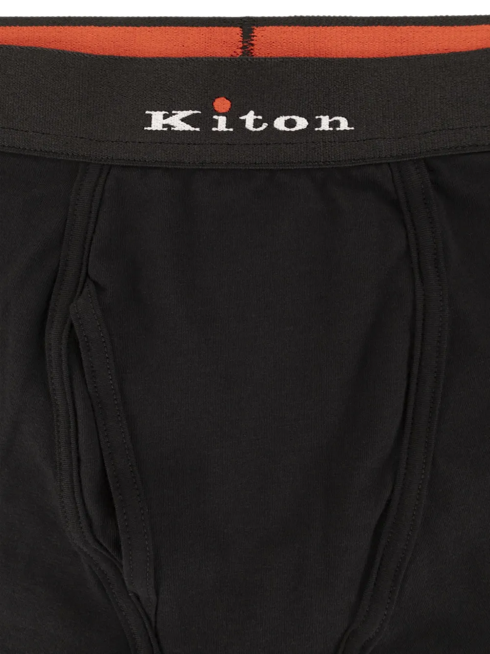 Kiton Boxershorts met logodetail Zwart