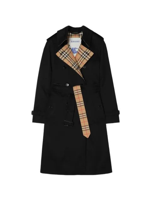 Burberry long gabardine lakefield trench coat