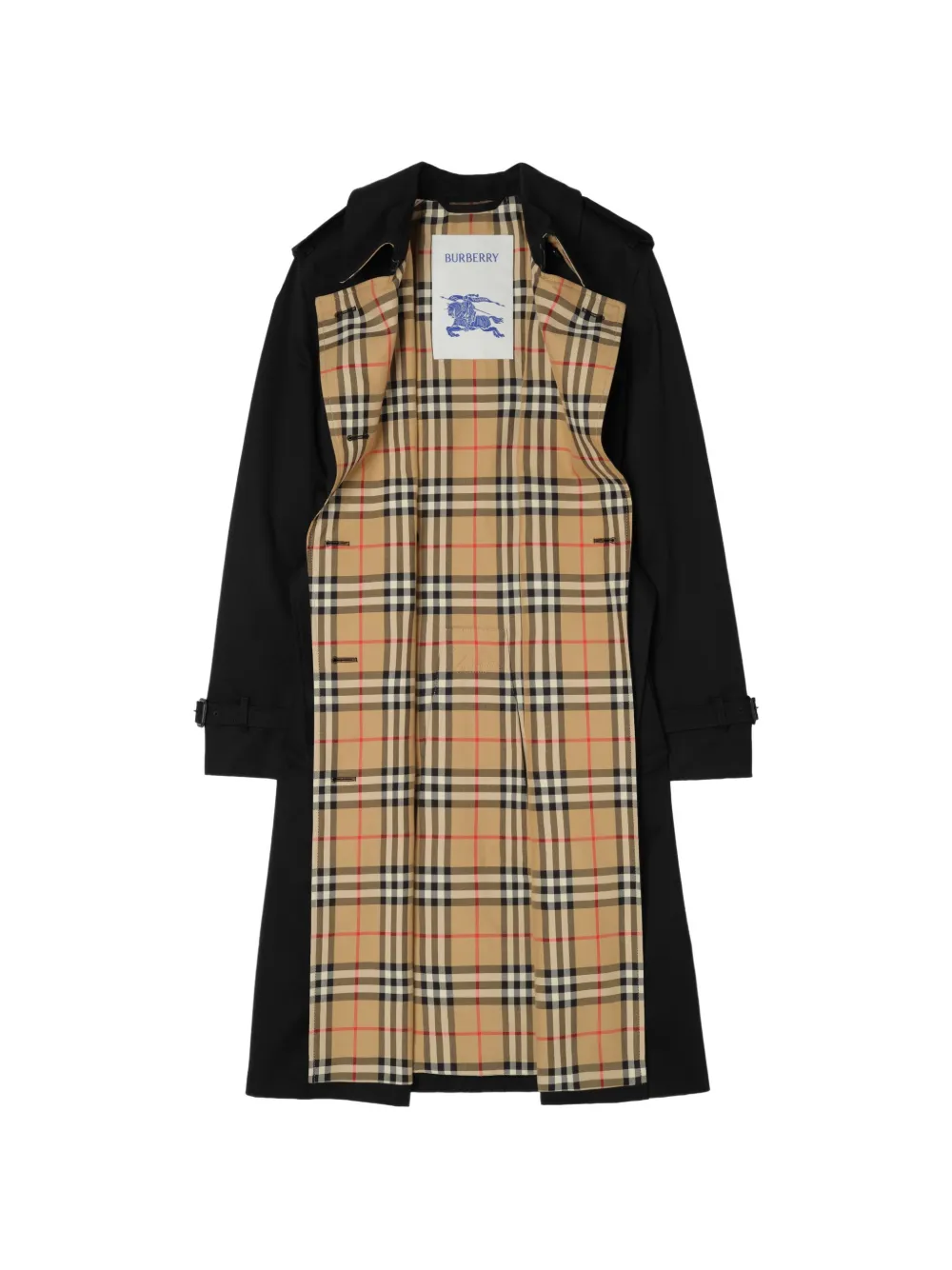 Burberry Lakefield gabardine trenchcoat Zwart