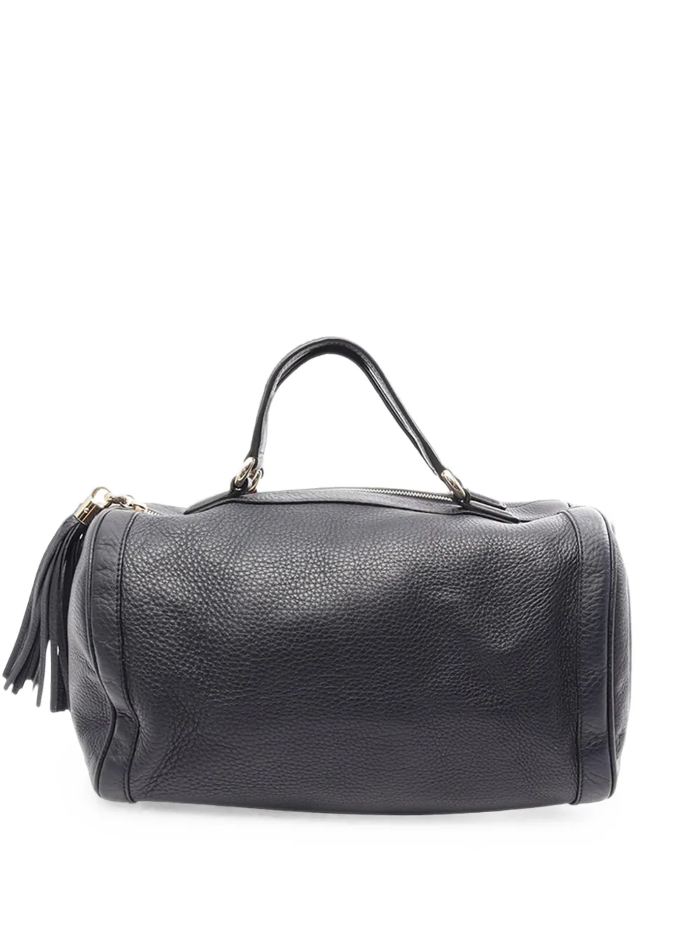 Gucci Pre-Owned Borsa Soho Boston media in pelle di vitello zigrinata 2000-2015 - Blu