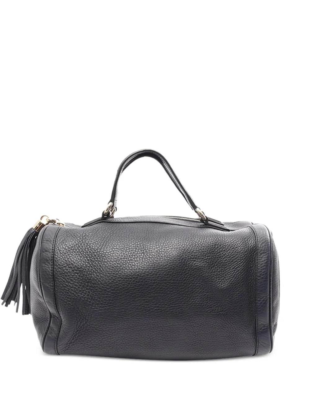 Gucci Pre-Owned Borsa Soho Boston media in pelle di vitello zigrinata 2000-2015 - Blu