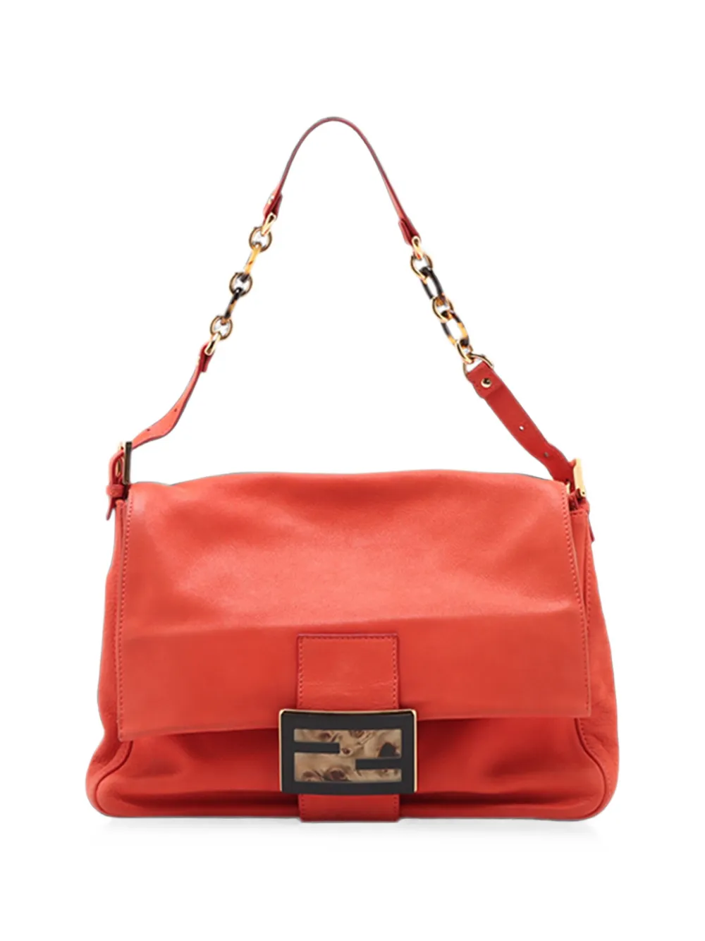 Fendi Pre-Owned 2000-2010 Shimmer Leather Mamma Forever shoulder bag - Rot