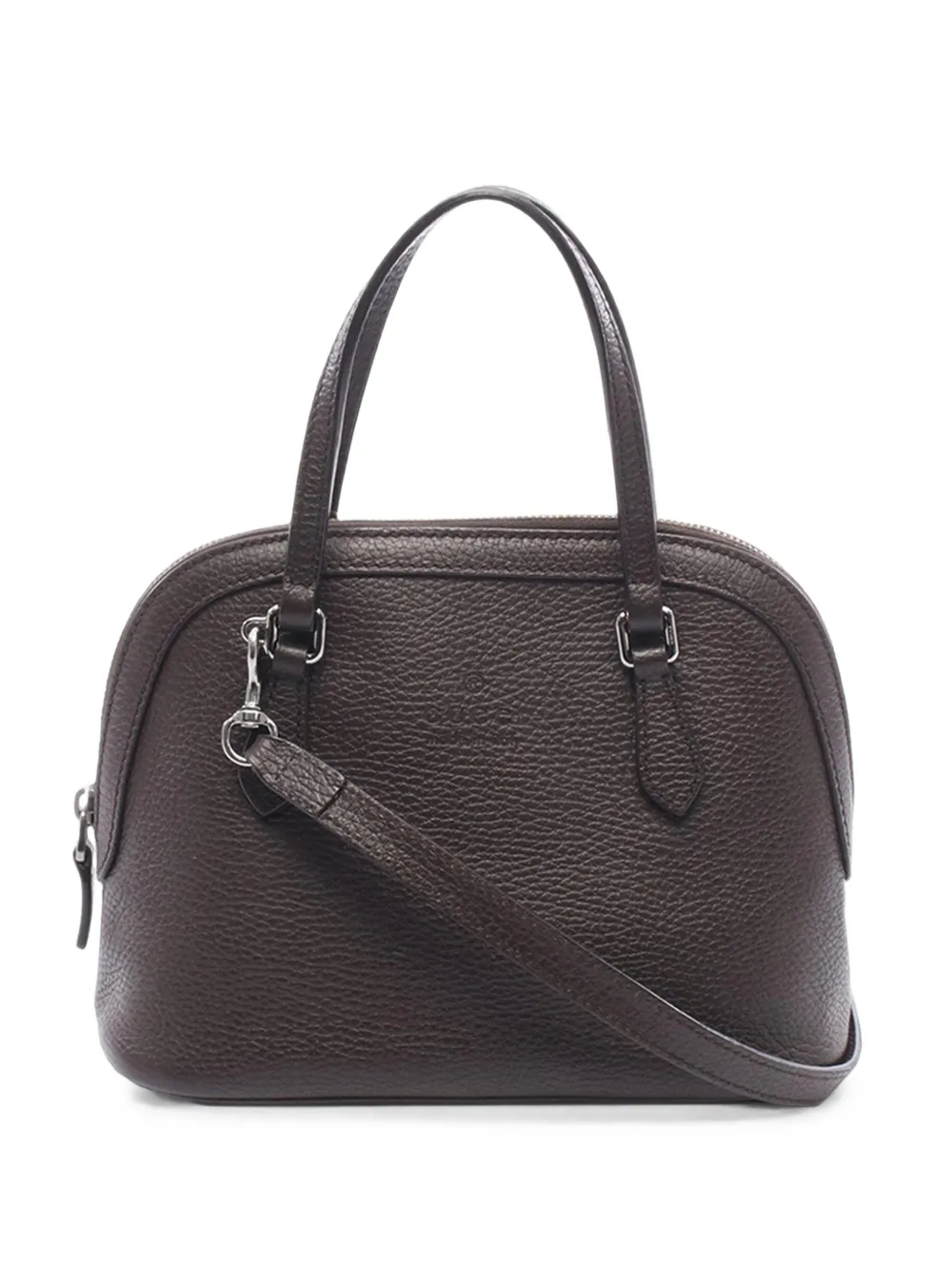 Gucci Pre-Owned 2016-2026 Mini Leather Dome satchel - Marrone
