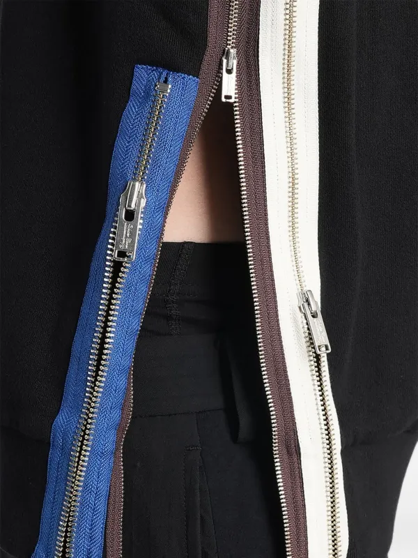 Undercover slogan-print zip-detail Sweater | Black | FARFETCH