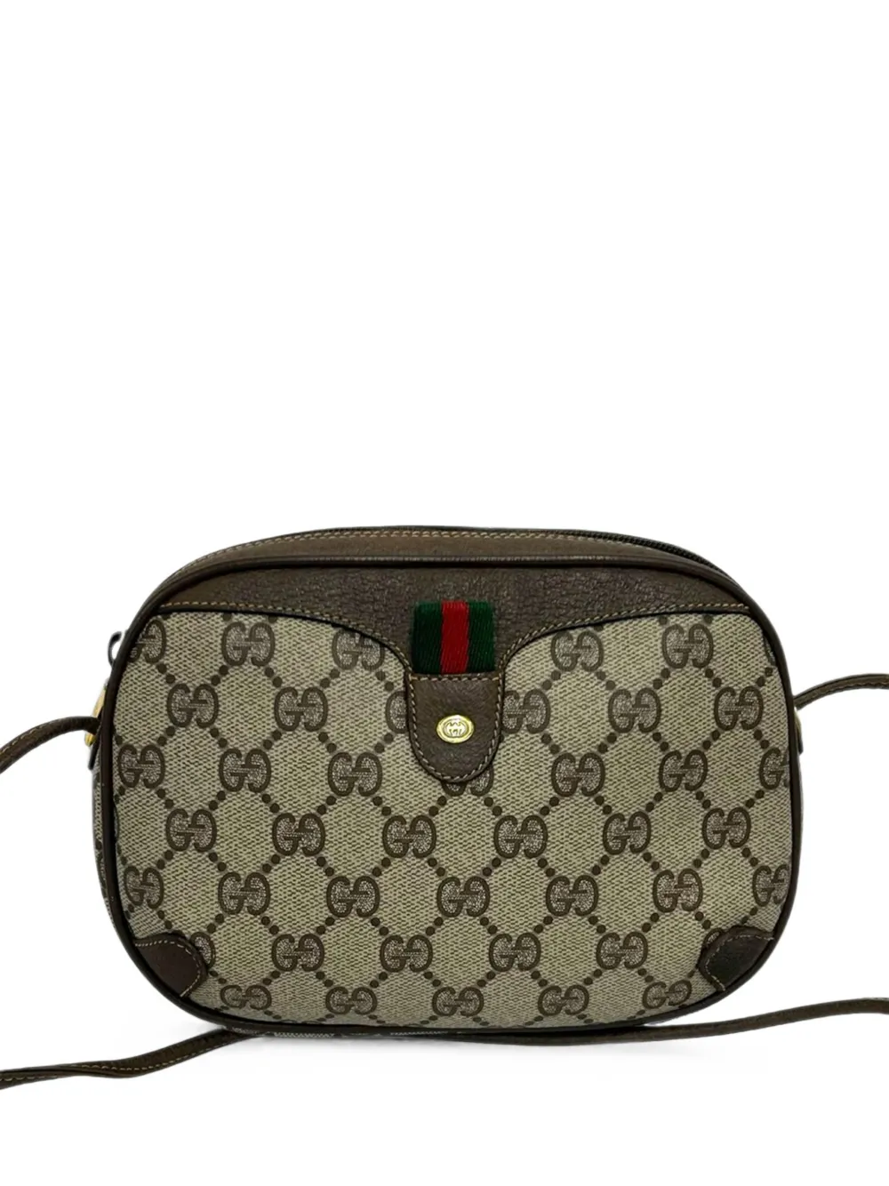 Gucci Pre-Owned Borsa a spalla Sherry in tessuto GG Supreme con decorazione Web XX secolo - Toni neutri