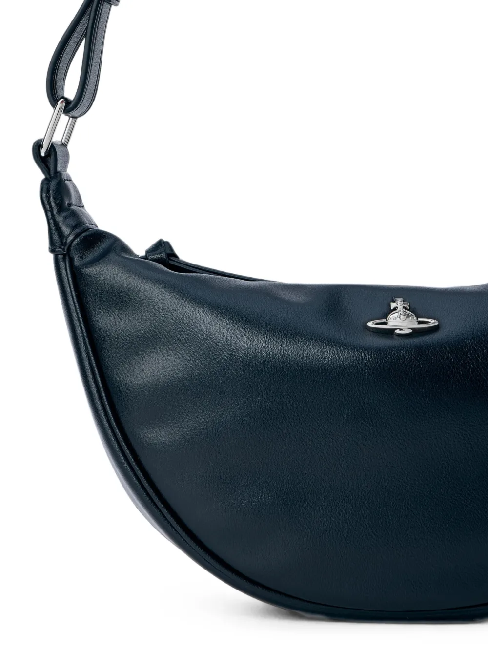 Vivienne Westwood Lacey Orb halfmaan schoudertas Zwart