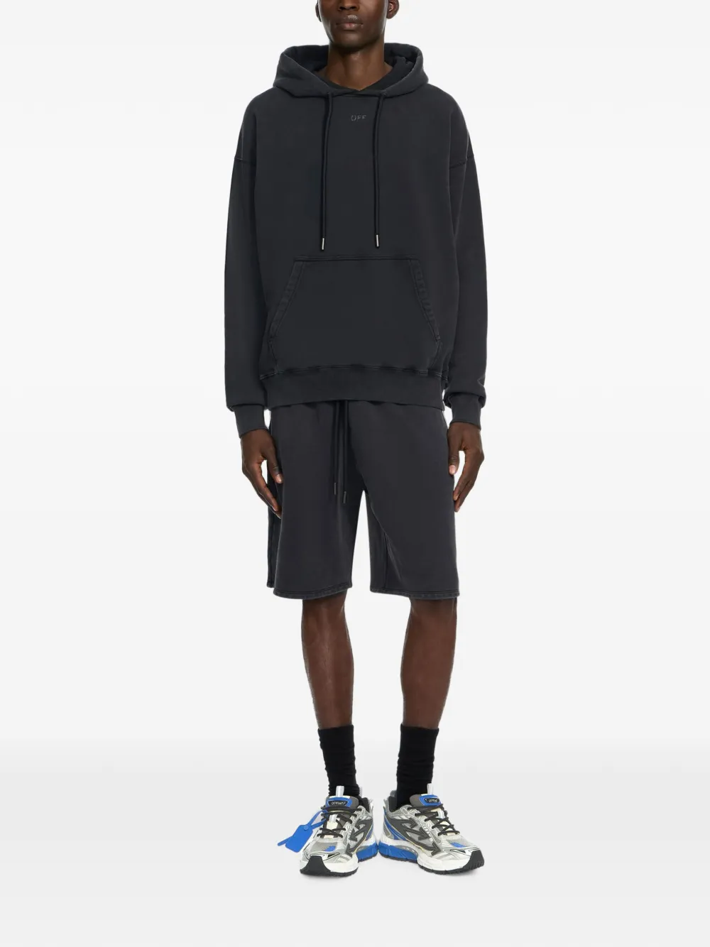 Off-White Swimming Face skate shorts Zwart