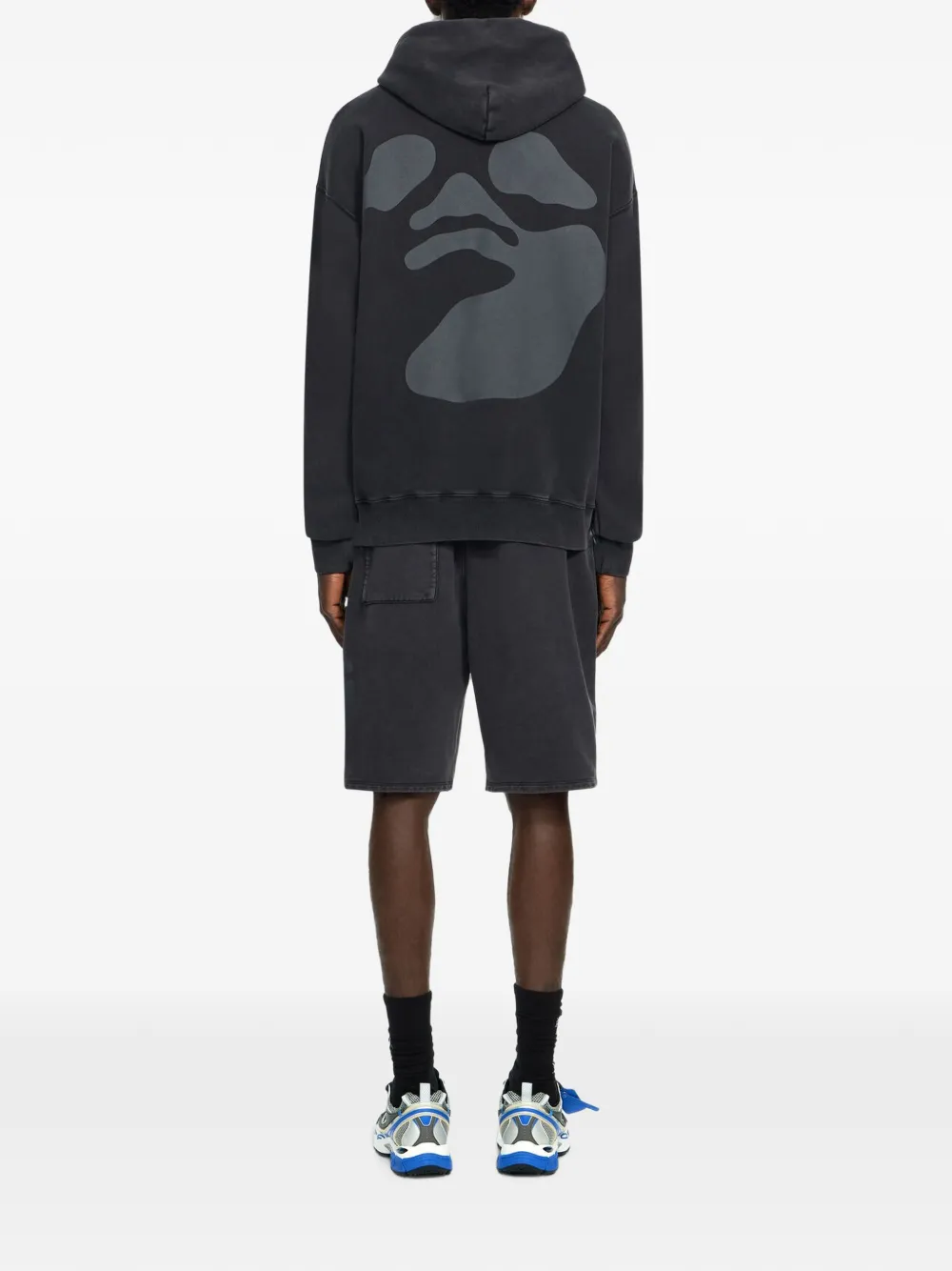 Off-White Swimming Face skate shorts Zwart