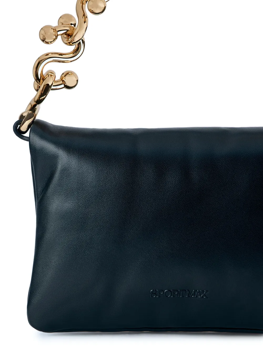 Sportmax Sculptural Chain-strap Mini Bag in Black, view 3