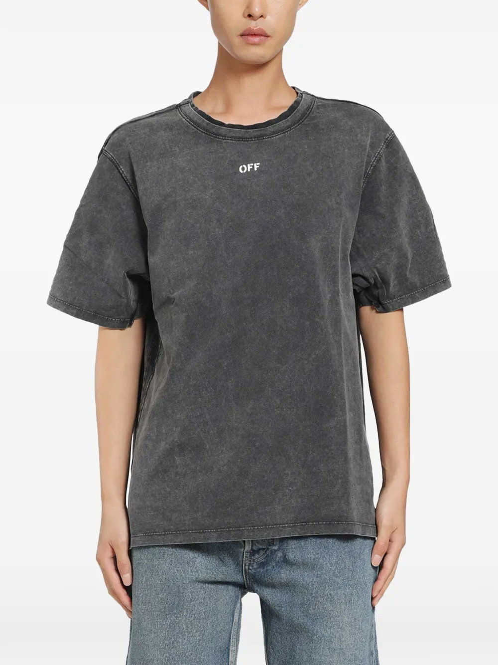 Off-White Off-stamp overlap T-shirt - Grigio