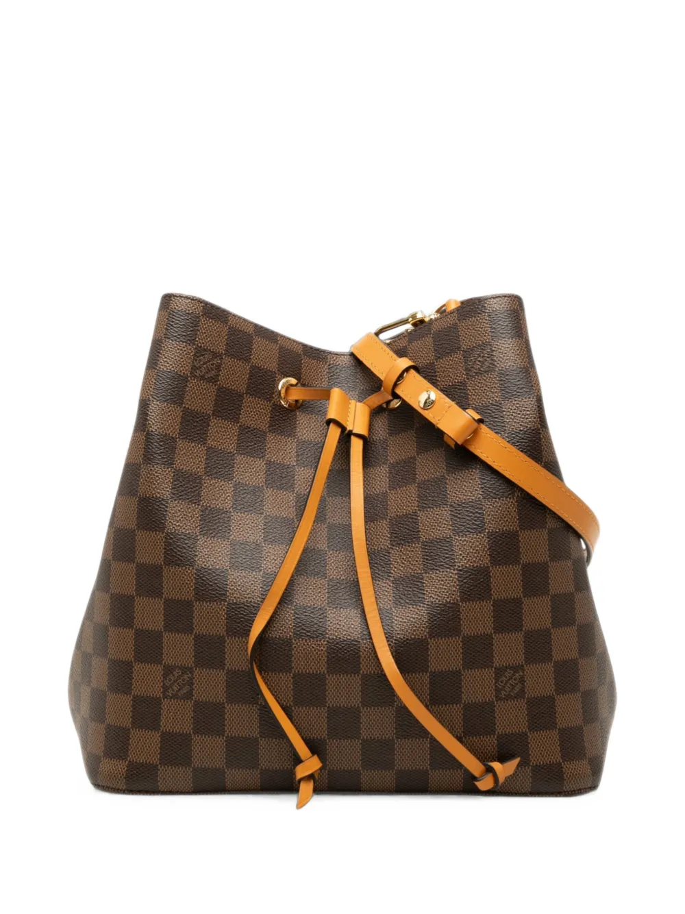 Louis Vuitton Pre-Owned 2019 Damier Ebene Neonoe MM bucket bag - Braun