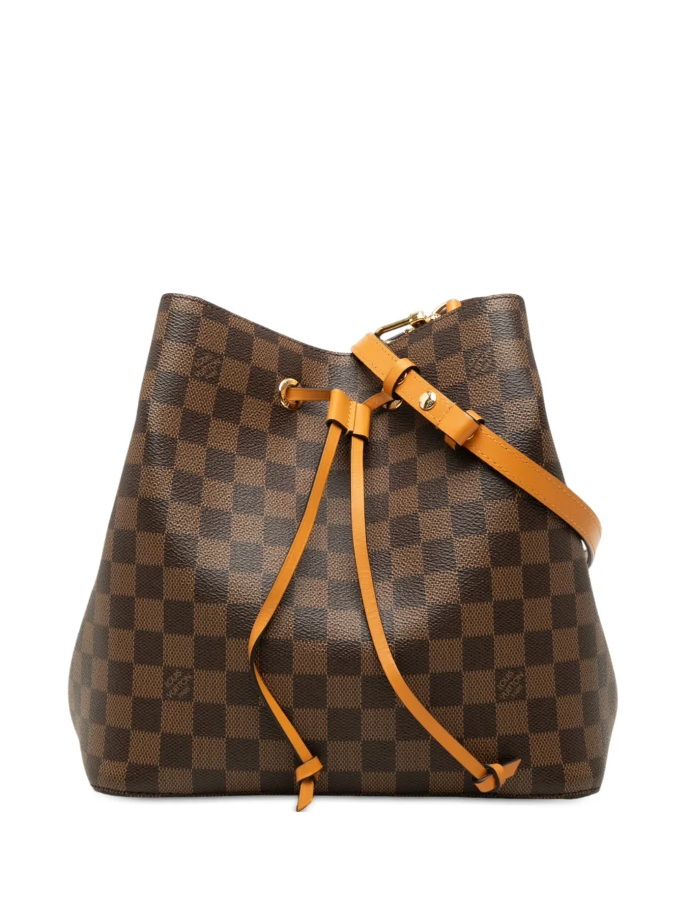 Louis Vuitton Pre-Owned 2019 Damier Ebene Neonoe MM bucket bag - Marrone