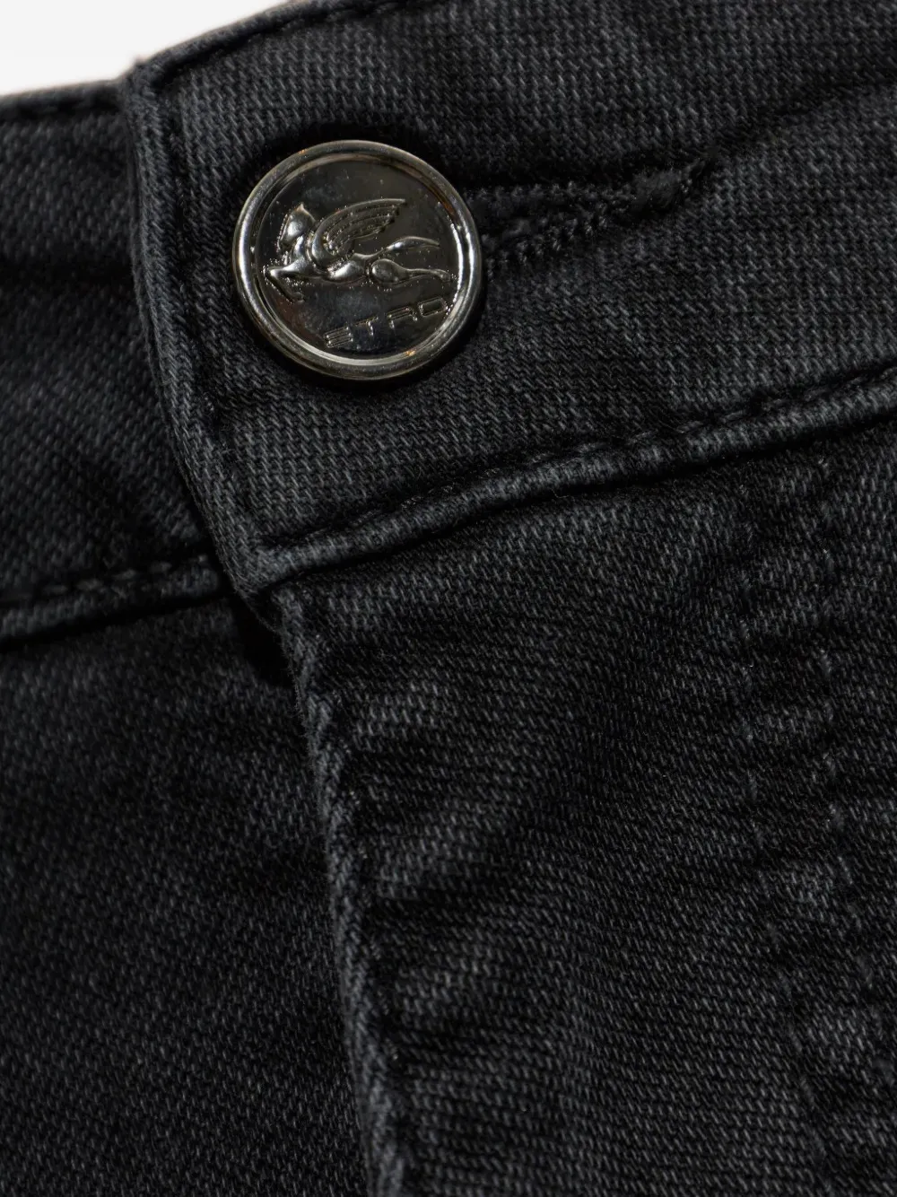 ETRO Jeans met logoknoop Zwart