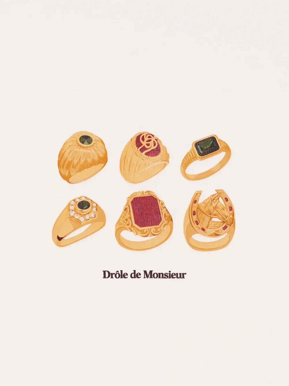 DRÔLE DE MONSIEUR 링스 티셔츠