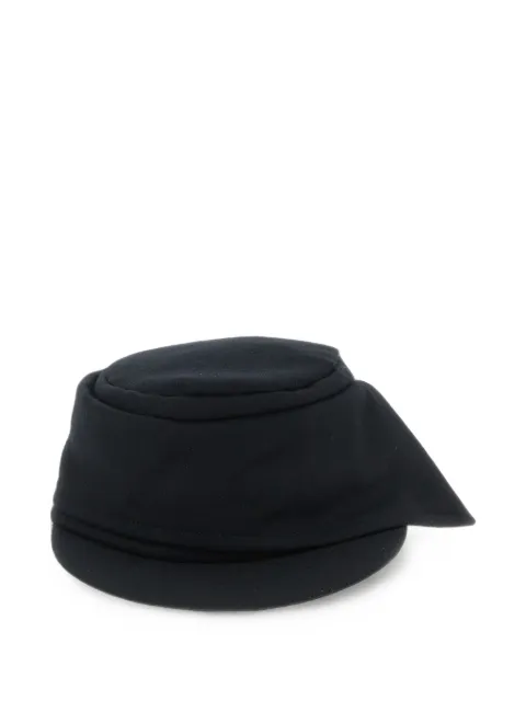 Yohji Yamamoto asymmetrical flat-crown cap
