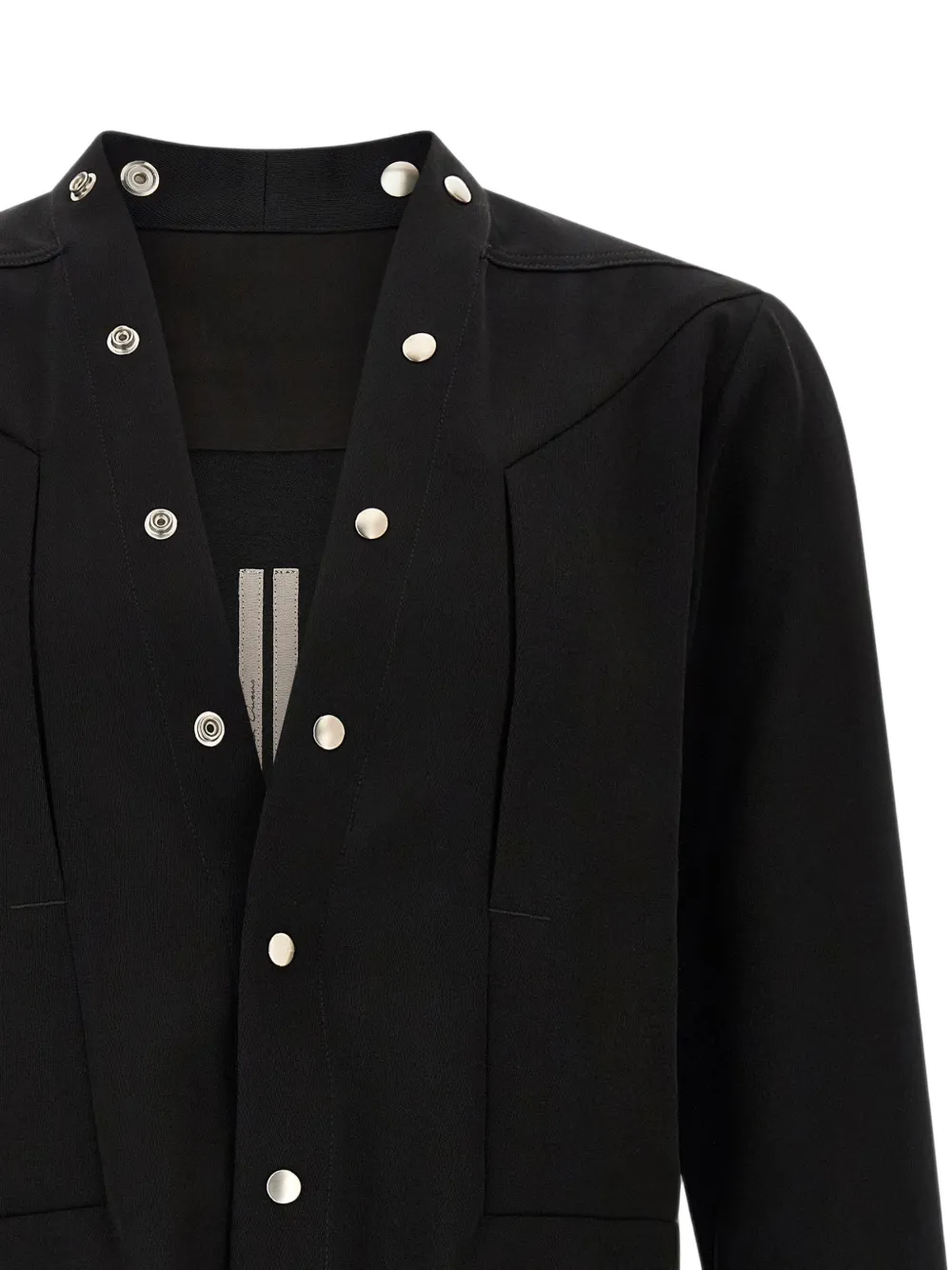 Rick Owens Larry Fogpocket overhemd Zwart